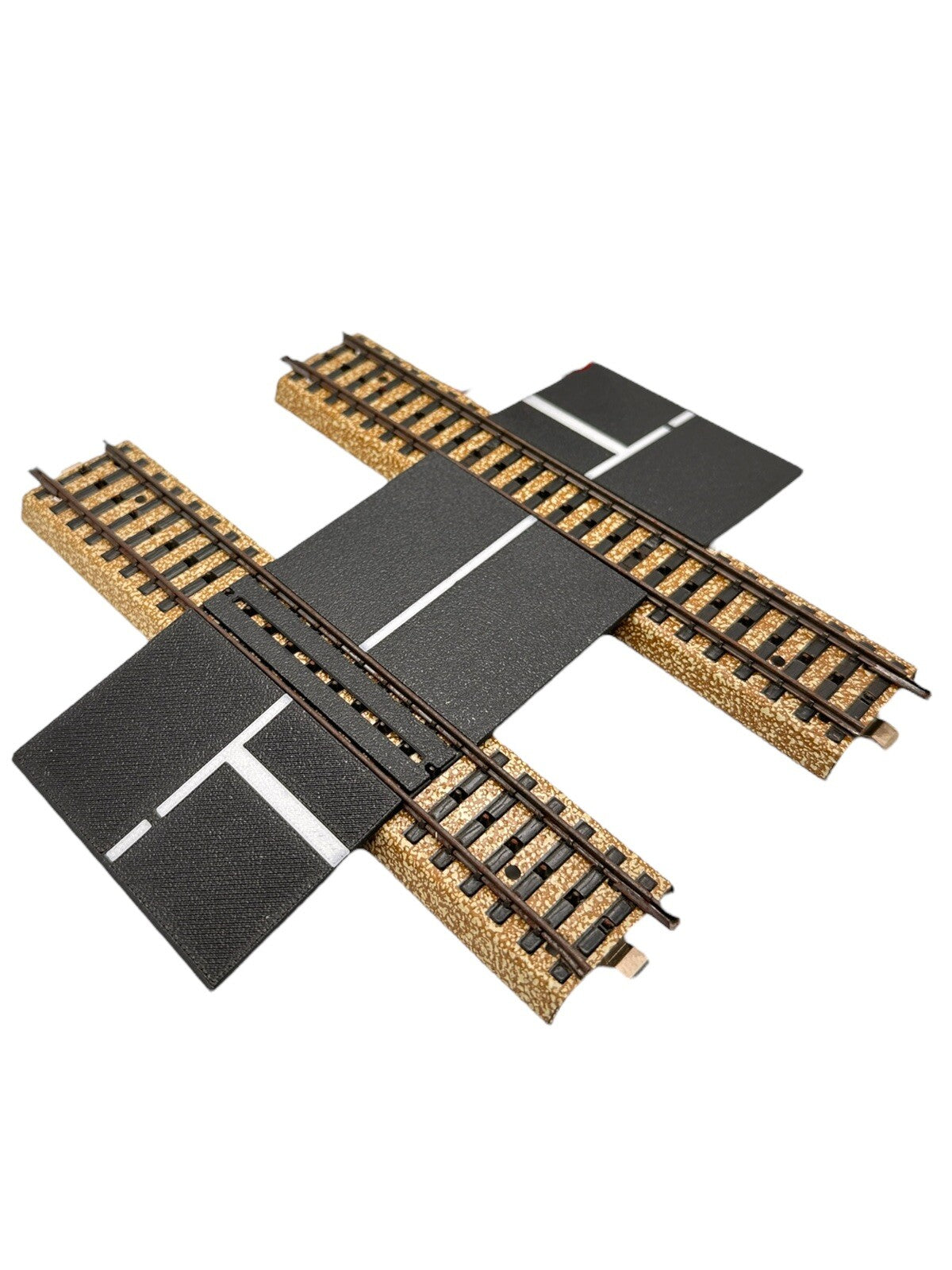 NEU - H0 Bahnübergang für Märklin C und M Gleise - Eingleisig oder Zweigleisig
