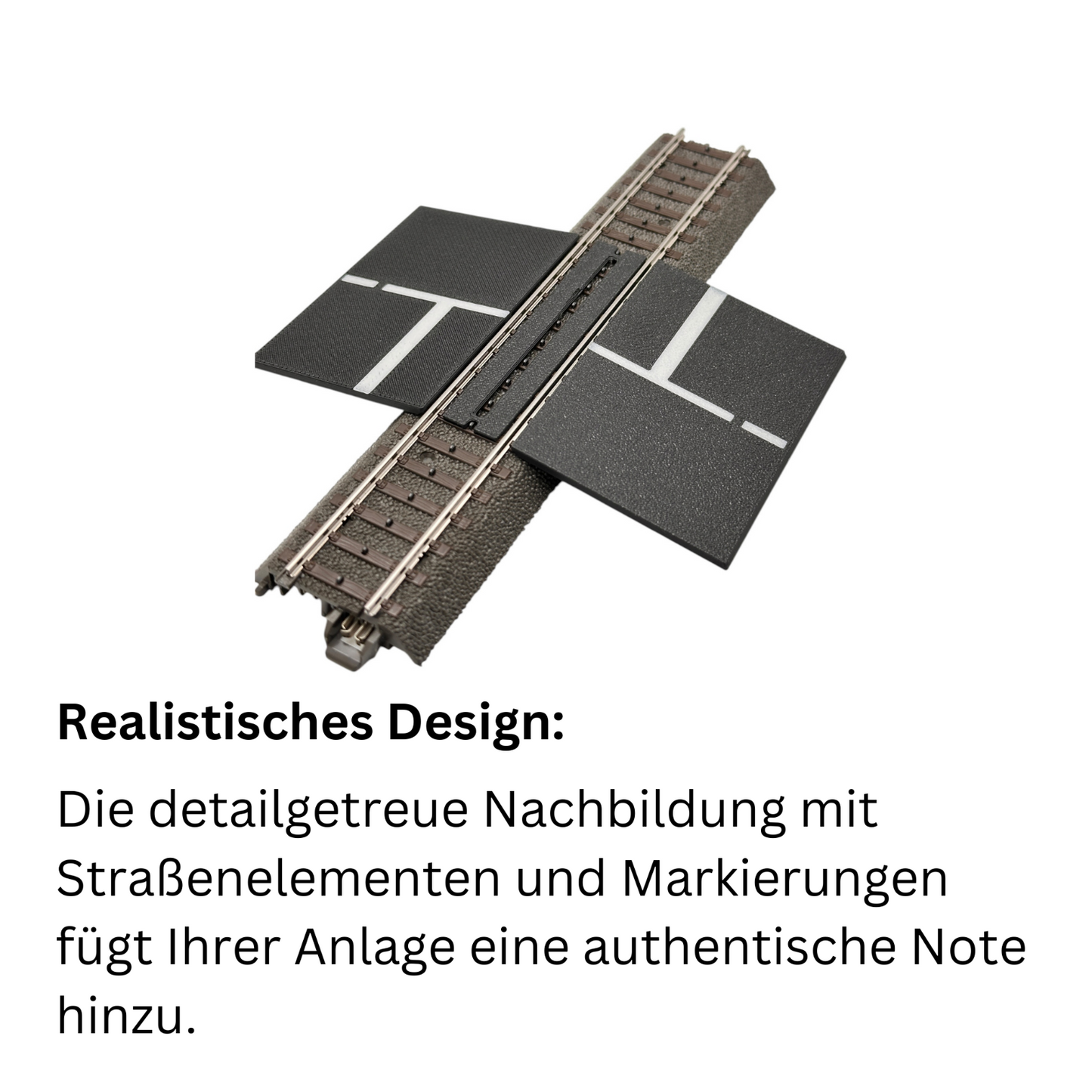 NEU - H0 Bahnübergang für Märklin C und M Gleise - Eingleisig oder Zweigleisig