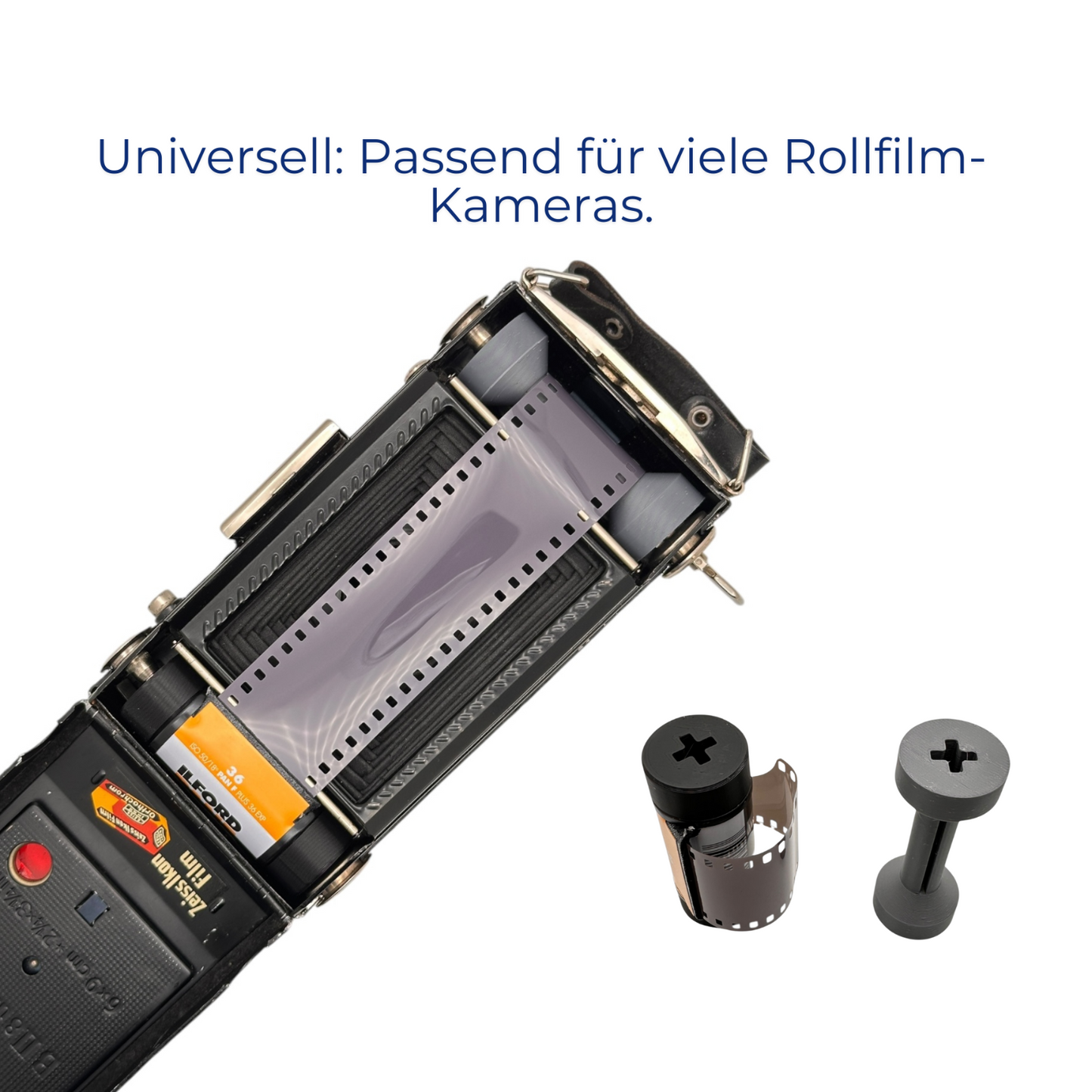 35mm zu 120 Mittelformat - Filmadapter für Rollfilm-Kameras - Adapter 120 Film