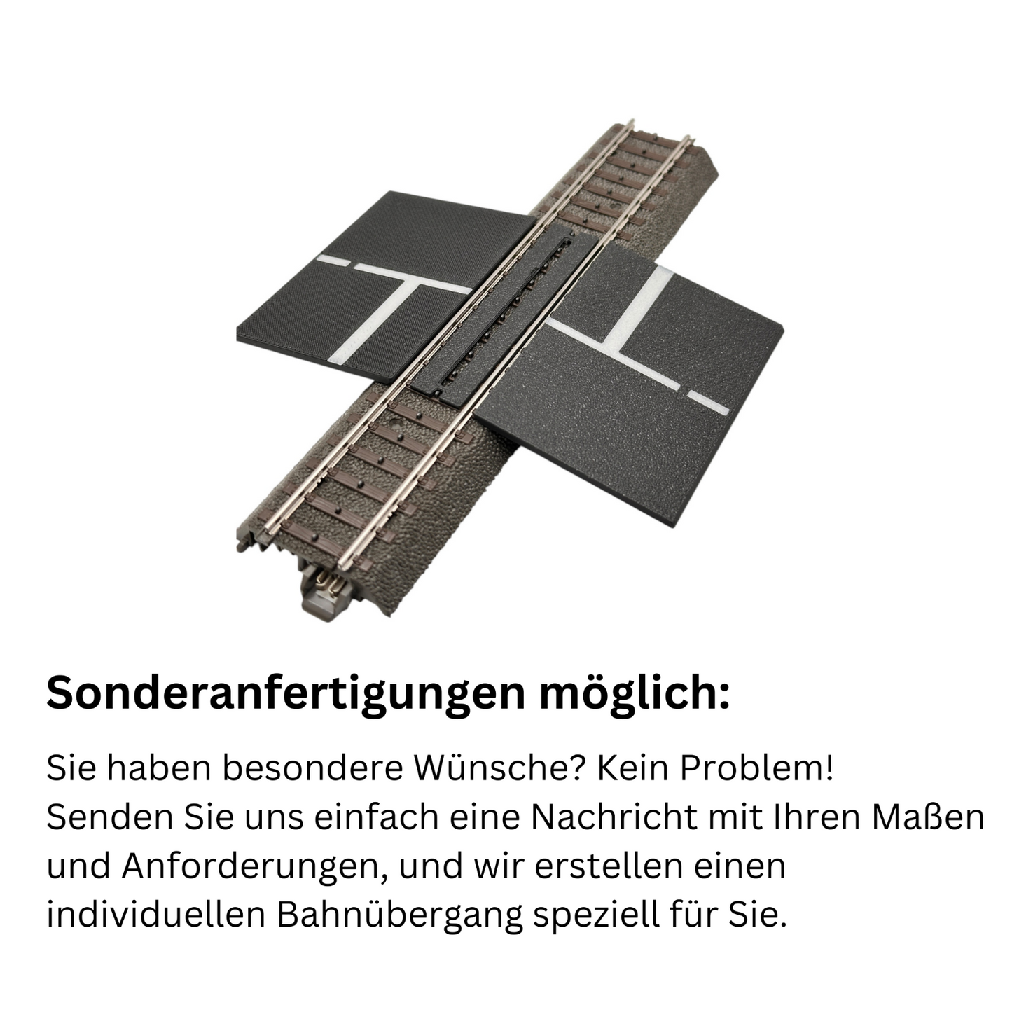 NEU - H0 Bahnübergang für Märklin C und M Gleise - Eingleisig oder Zweigleisig