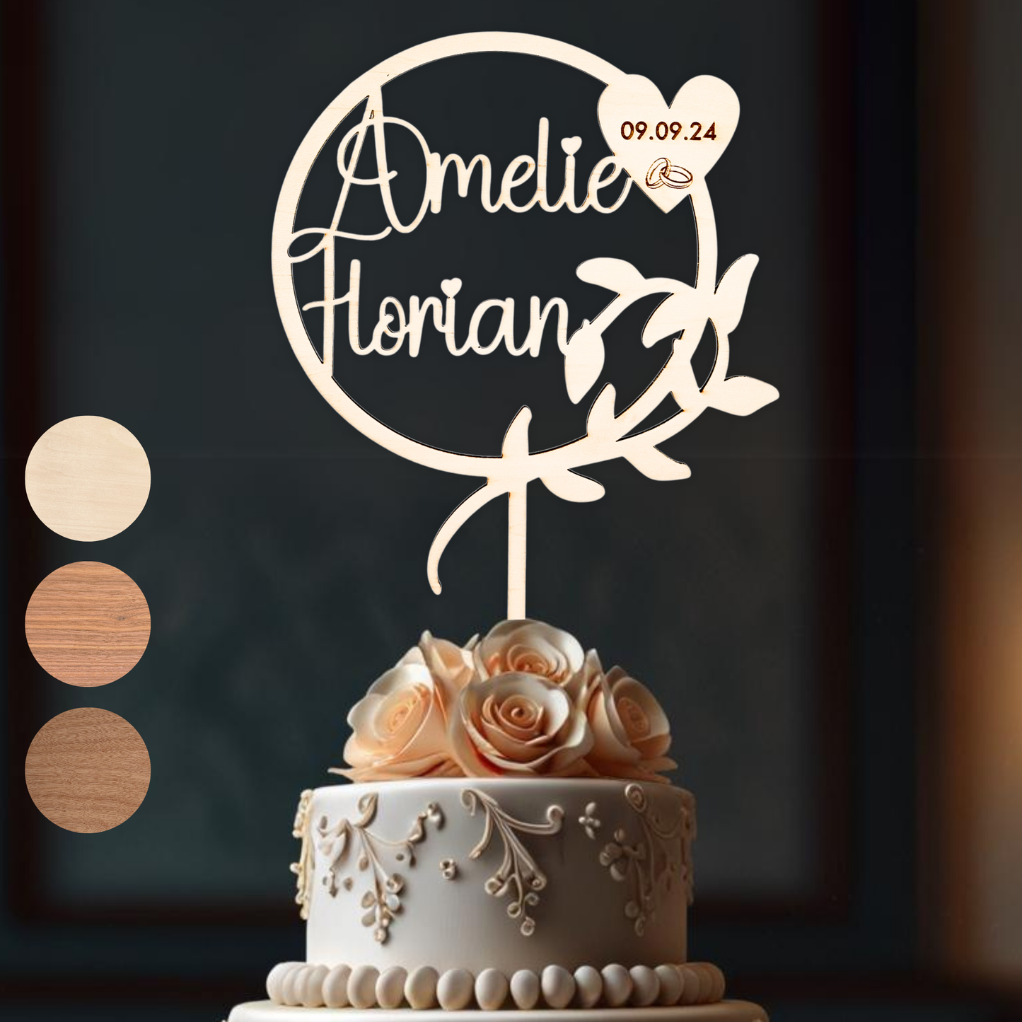 Variante 7 Cake Topper Hochzeit - Ansicht 2