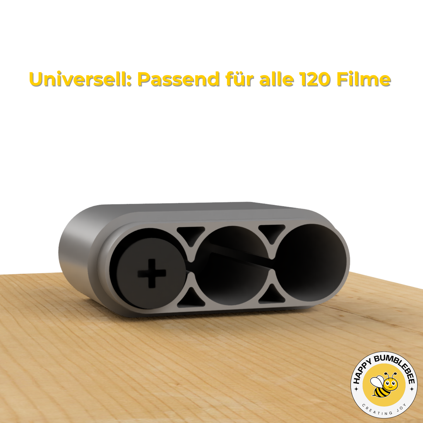 120mm Filmhalter für 3 Rollfilme – Kompakte Aufbewahrung & Schutz
