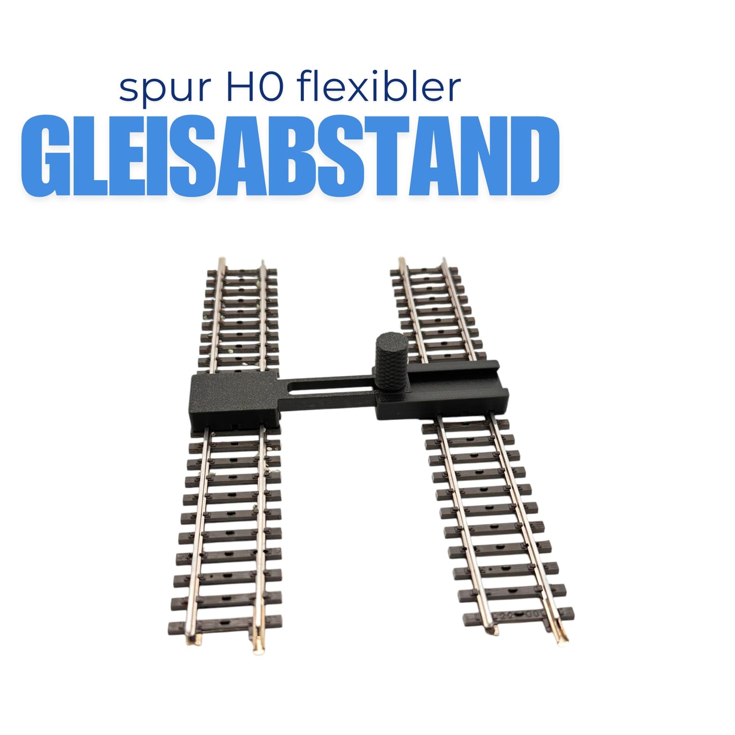 2 Stück Parallelgleislehre Fixierer für Gleise H0 einstellbar Gleisabstandslehre