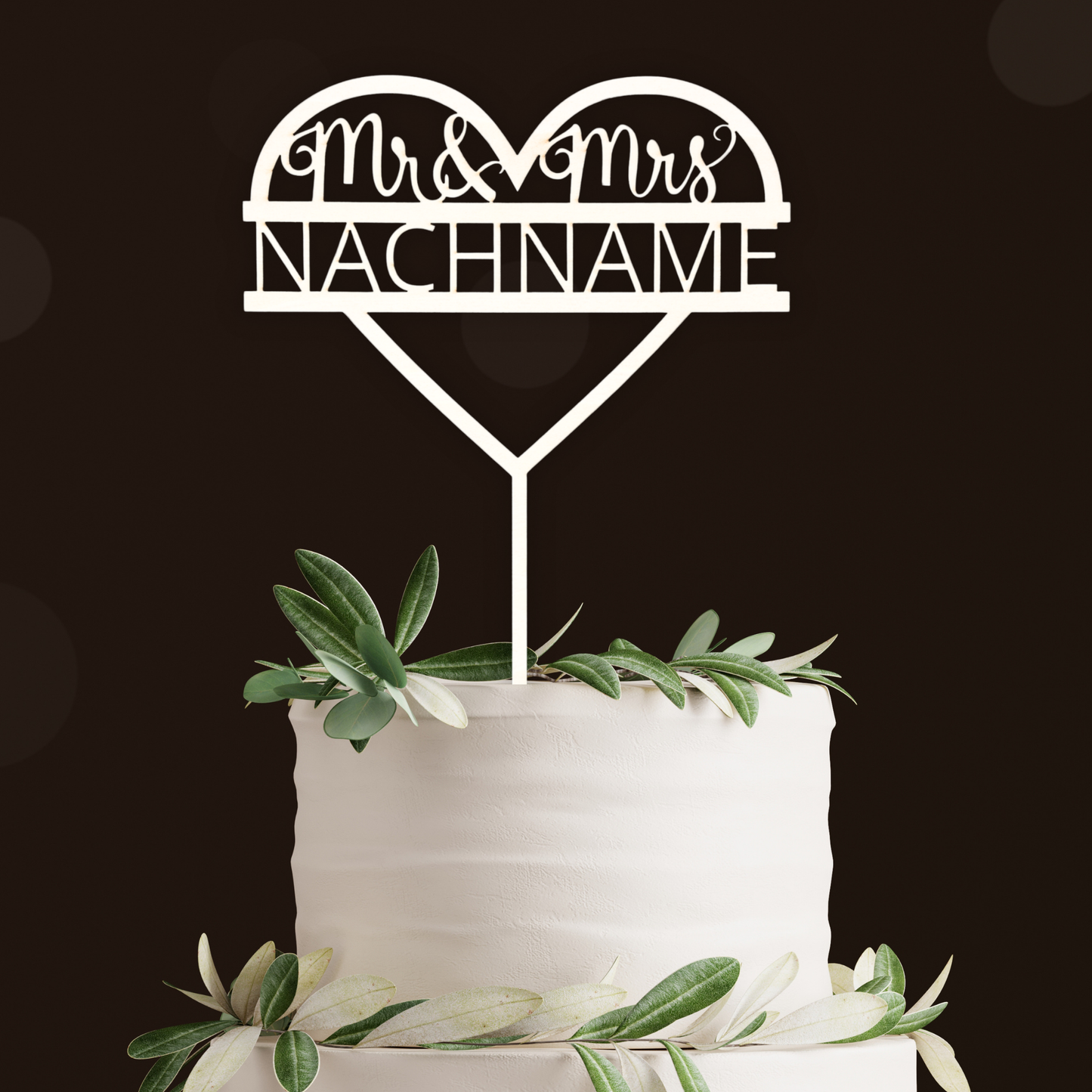 Variante 13 Cake Topper Hochzeit - Ansicht 1
