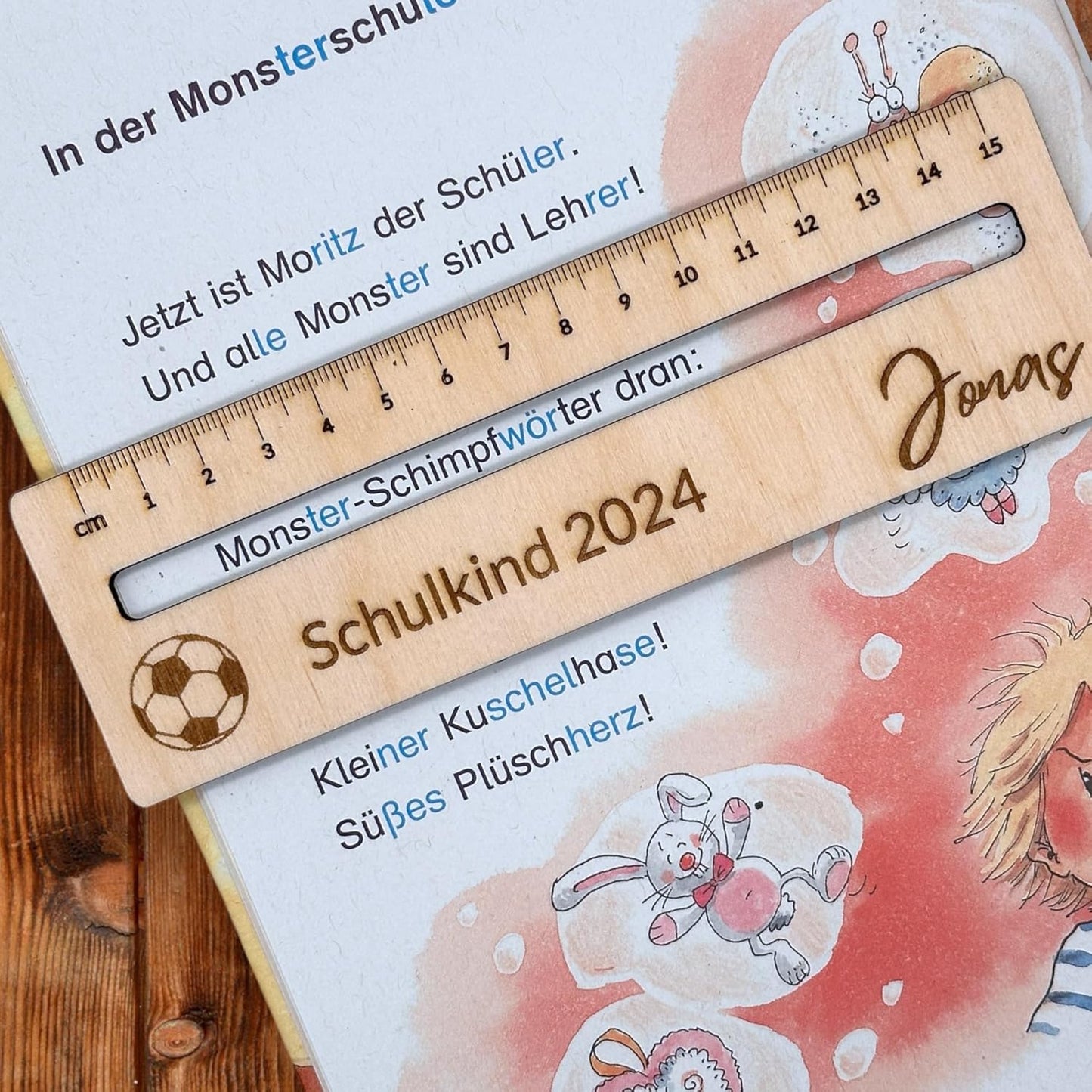 Happy Bumblebee® Lesehilfe Personalisiert Einschulung – Ideales Einschulungsgeschenk für Jungs & Mädchen - Geschenke zur Einschulung, Schulanfang, Geschenke zum Schulbeginn, Lesehilfe Kinder