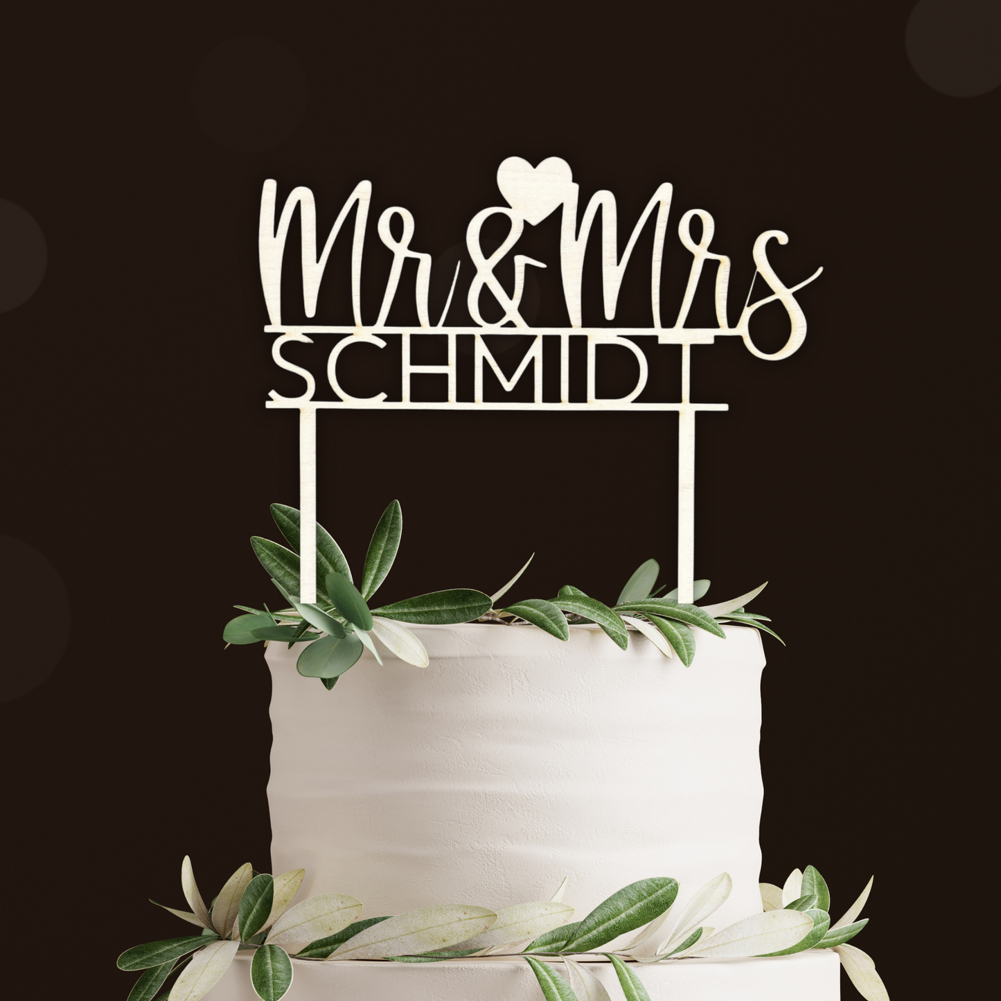 Variante 3 Cake Topper Hochzeit - Ansicht 1