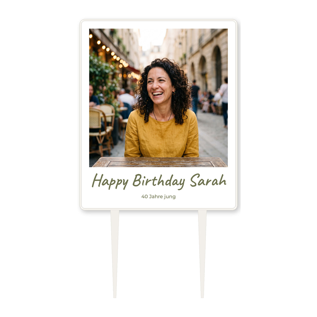 Foto-Tortenstecker Geburtstag Sofortbild Cake Topper