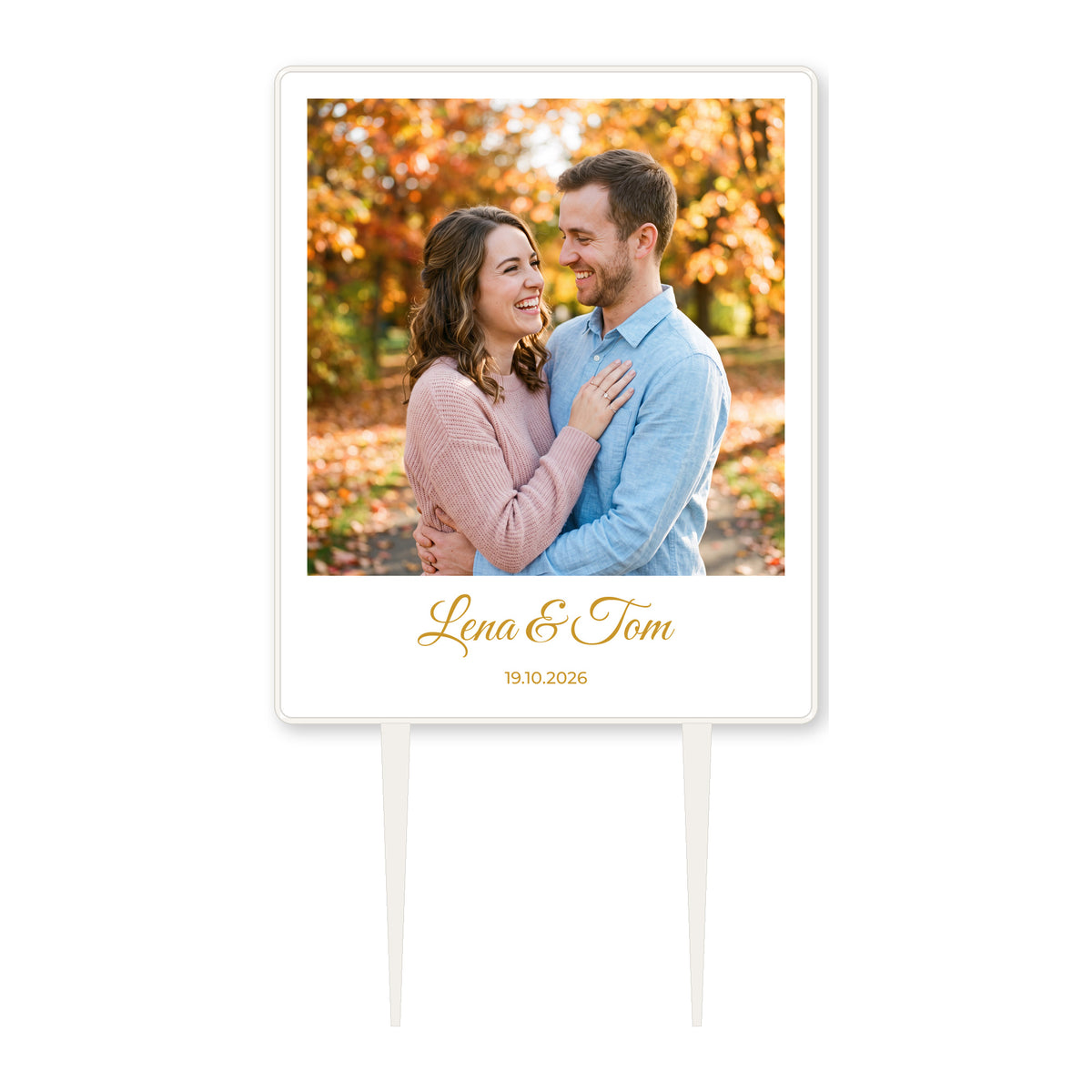Foto-Tortenstecker Hochzeit Sofortbild Cake Topper