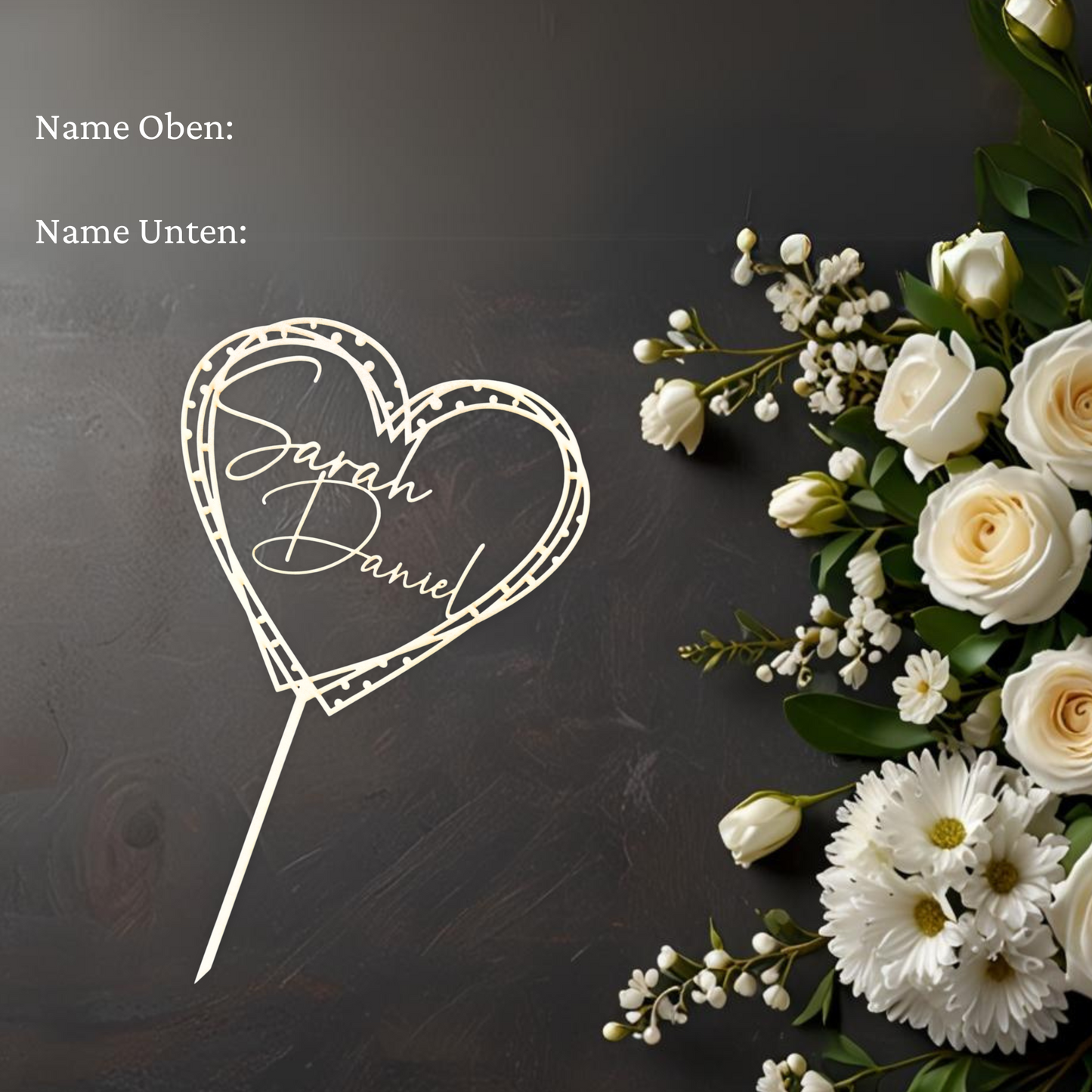 Variante 6 Cake Topper Hochzeit - Ansicht 7