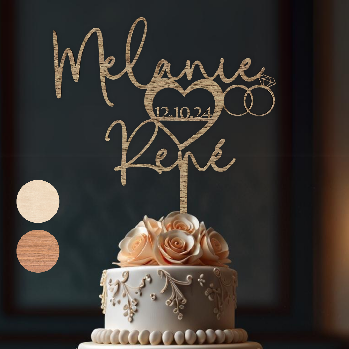 Variante 1 Cake Topper Hochzeit - Ansicht 7