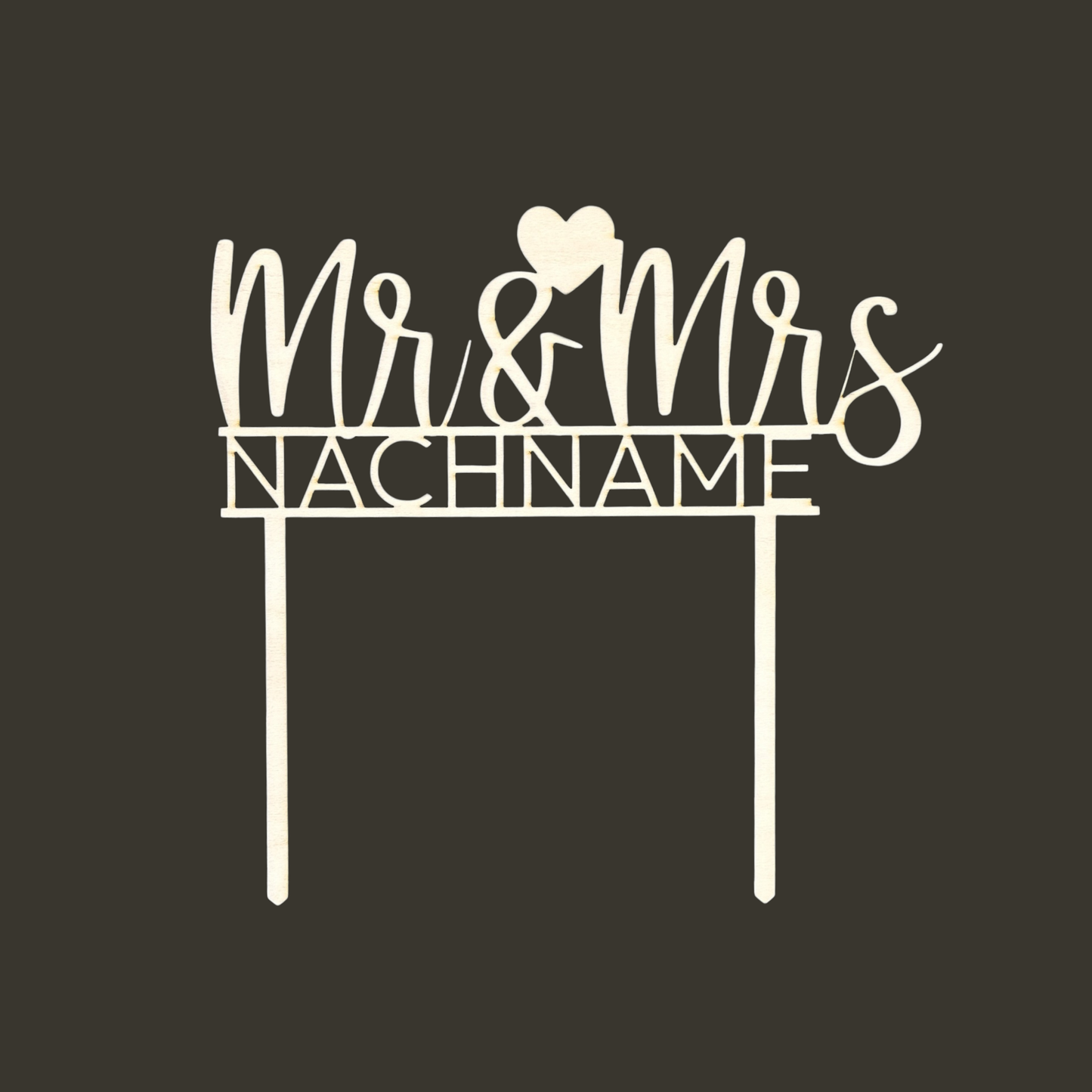 Variante 3 Cake Topper Hochzeit - Ansicht 2