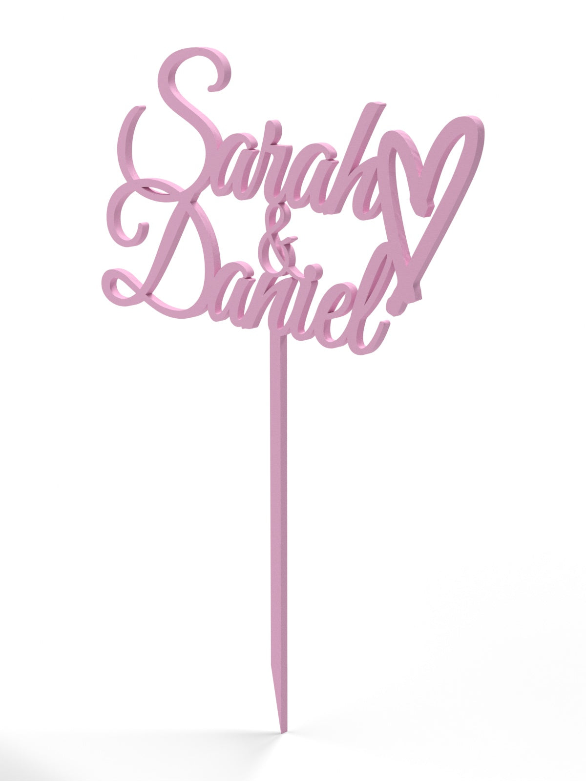 Hochzeit Cake Topper "Namen mit Herz" Personalisiert - Happy Bumblebee