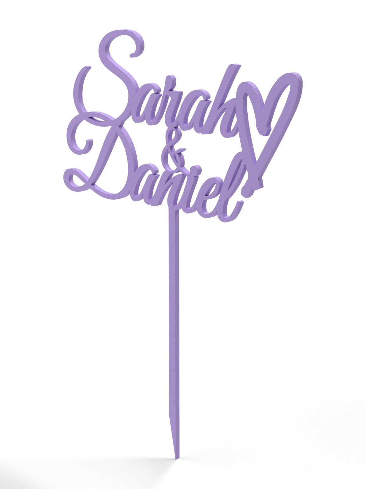 Hochzeit Cake Topper "Namen mit Herz" Personalisiert - Happy Bumblebee