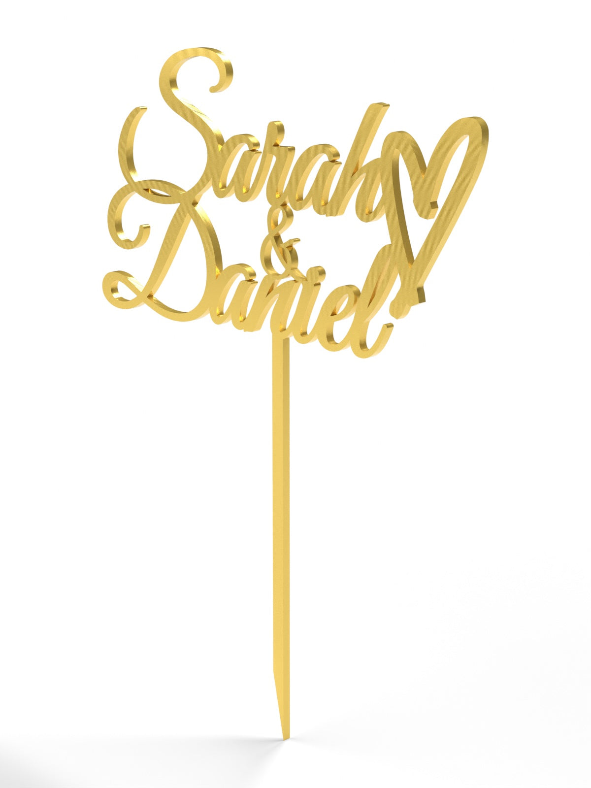Hochzeit Cake Topper "Namen mit Herz" Personalisiert - Happy Bumblebee