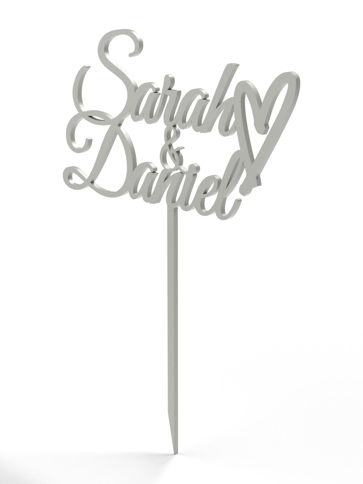 Hochzeit Cake Topper "Namen mit Herz" Personalisiert - Happy Bumblebee
