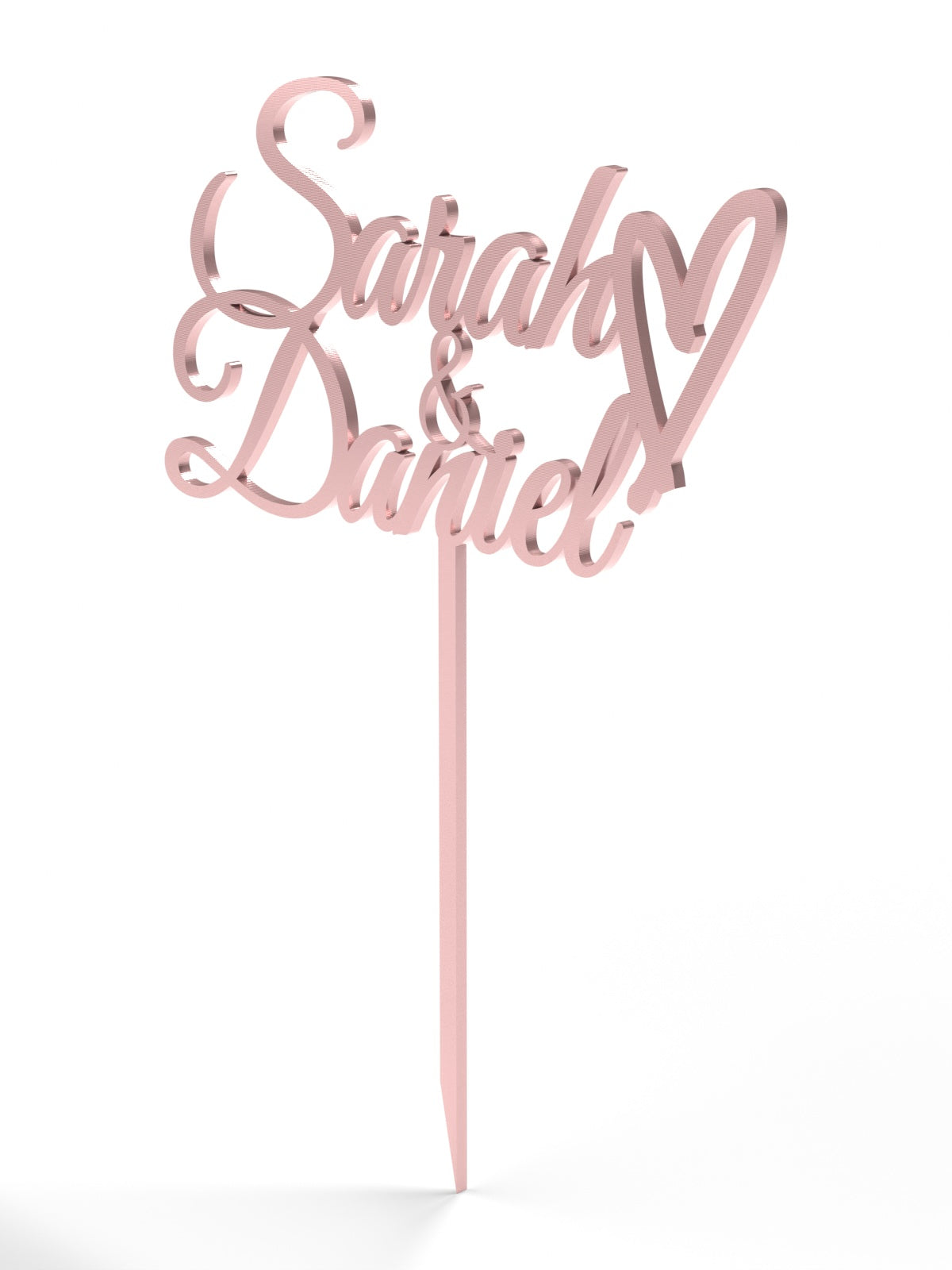 Hochzeit Cake Topper "Namen mit Herz" Personalisiert - Happy Bumblebee