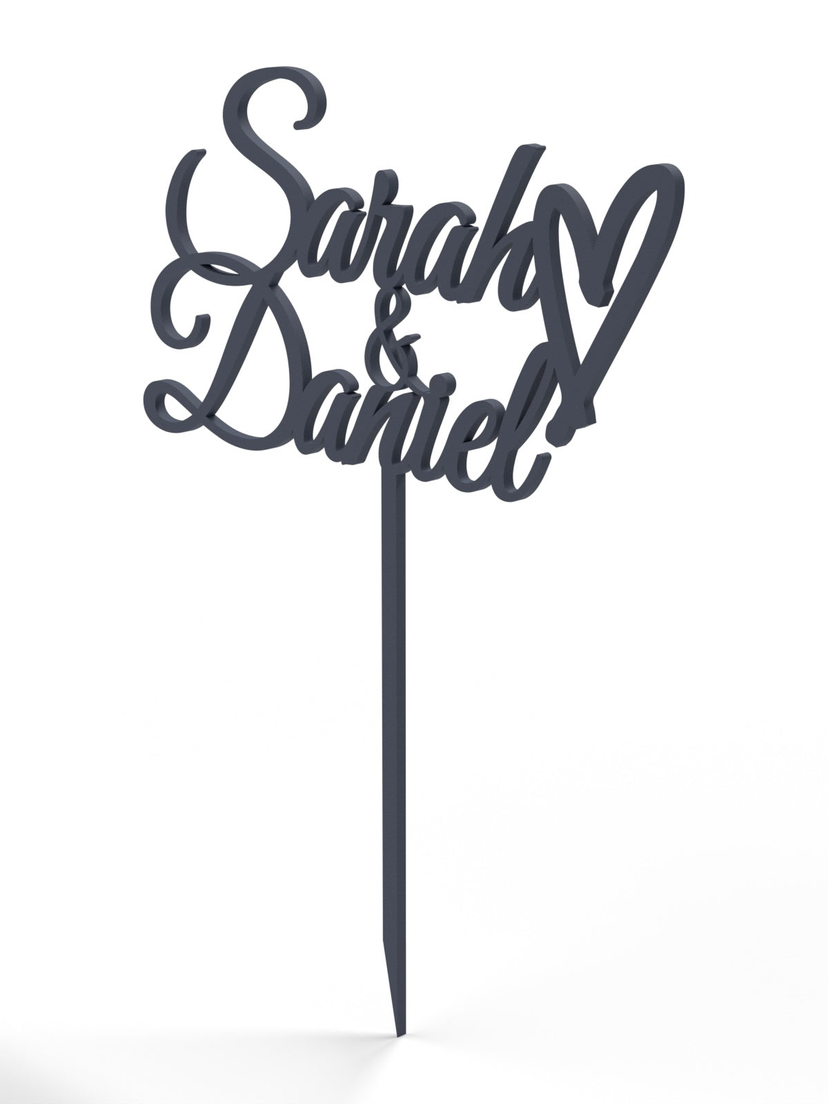 Hochzeit Cake Topper "Namen mit Herz" Personalisiert - Happy Bumblebee