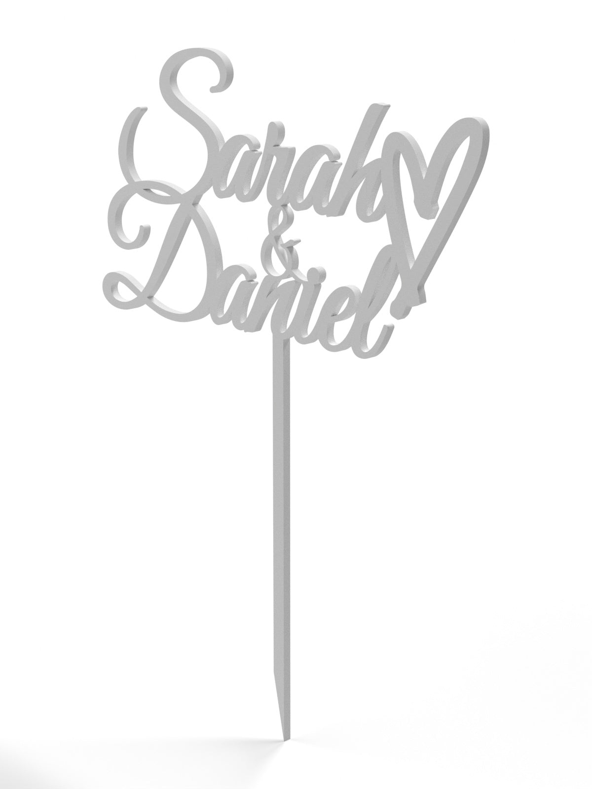 Hochzeit Cake Topper "Namen mit Herz" Personalisiert - Happy Bumblebee