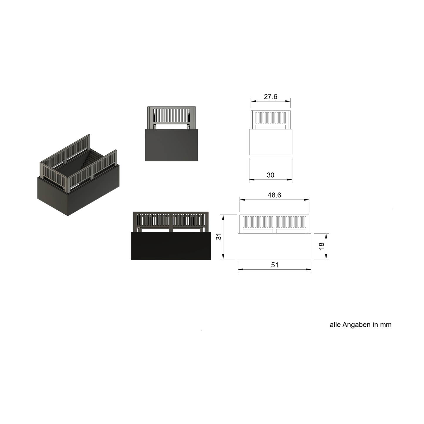 Modularer Bahnsteig H0 – Individuell anpassbar für deine Modellbahnanlage