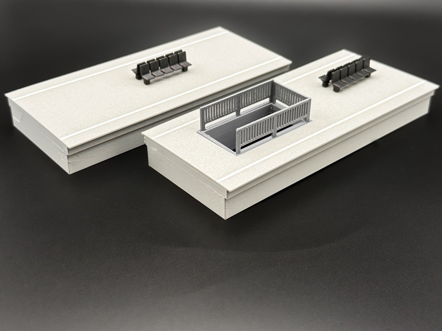 Modularer Bahnsteig H0 – Individuell anpassbar für deine Modellbahnanlage