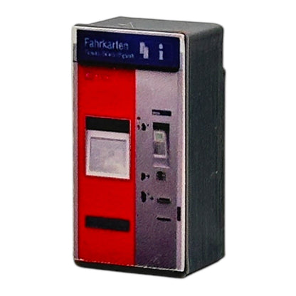 H0 4x Fahrkartenautomat Fahrkarten Automat inkl. Decals