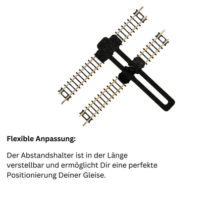 Parallelgleislehre Fixierer für Gleise Spur N einstellbar Gleisabstandslehre