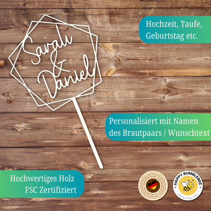Variante 14 Cake Topper Hochzeit - Ansicht 6