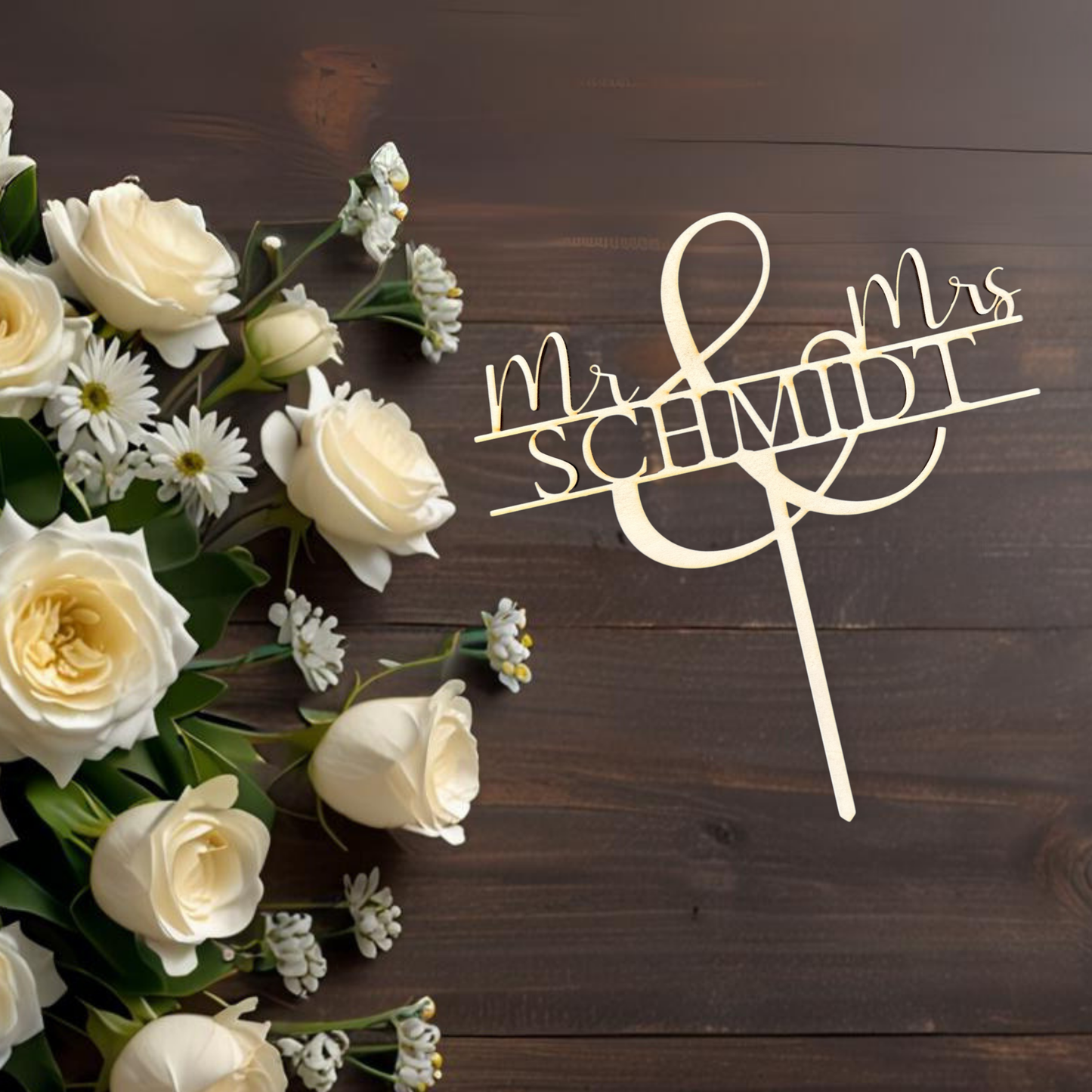 Variante 5 Cake Topper Hochzeit - Ansicht 4