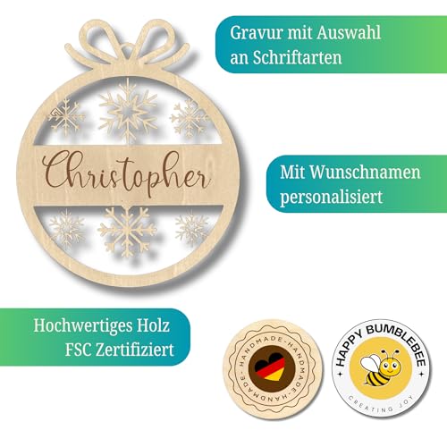 Personalisierter Weihnachtsbaum Anhänger - Verschiedene Varianten