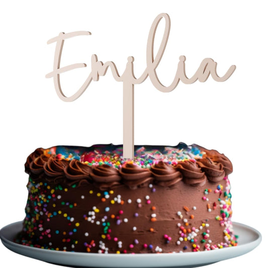 Geburtstag Cake Topper "Vorname" Personalisiert - Happy Bumblebee