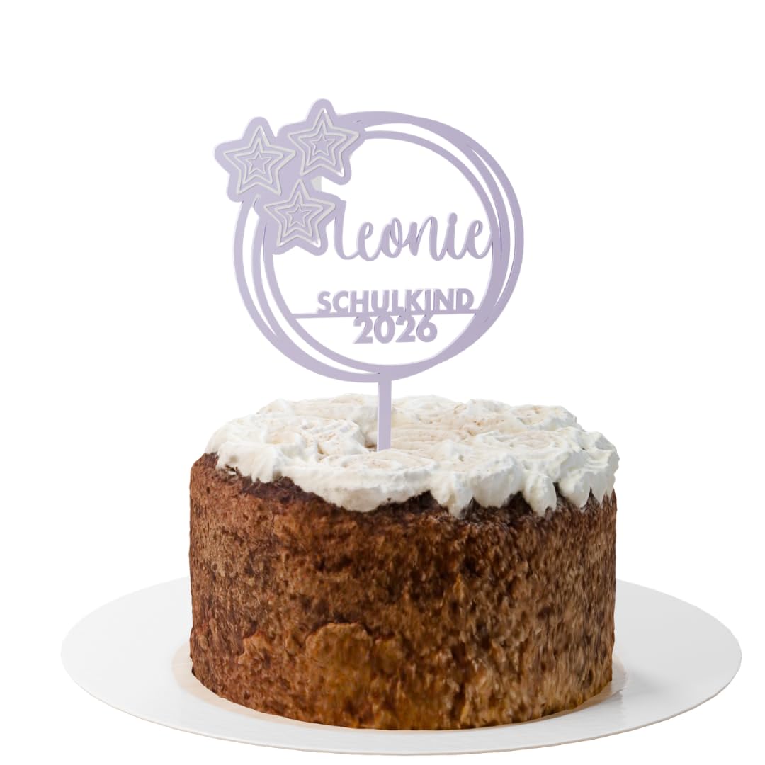 Einschulung Cake Topper "Sterne" Personalisiert - Happy Bumblebee