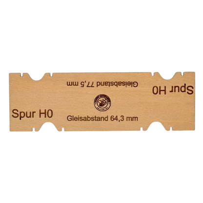 10 Stk. Gleisabstandslehre Spur H0 1:87, Universal mit 64,3 mm und 77,5 mm