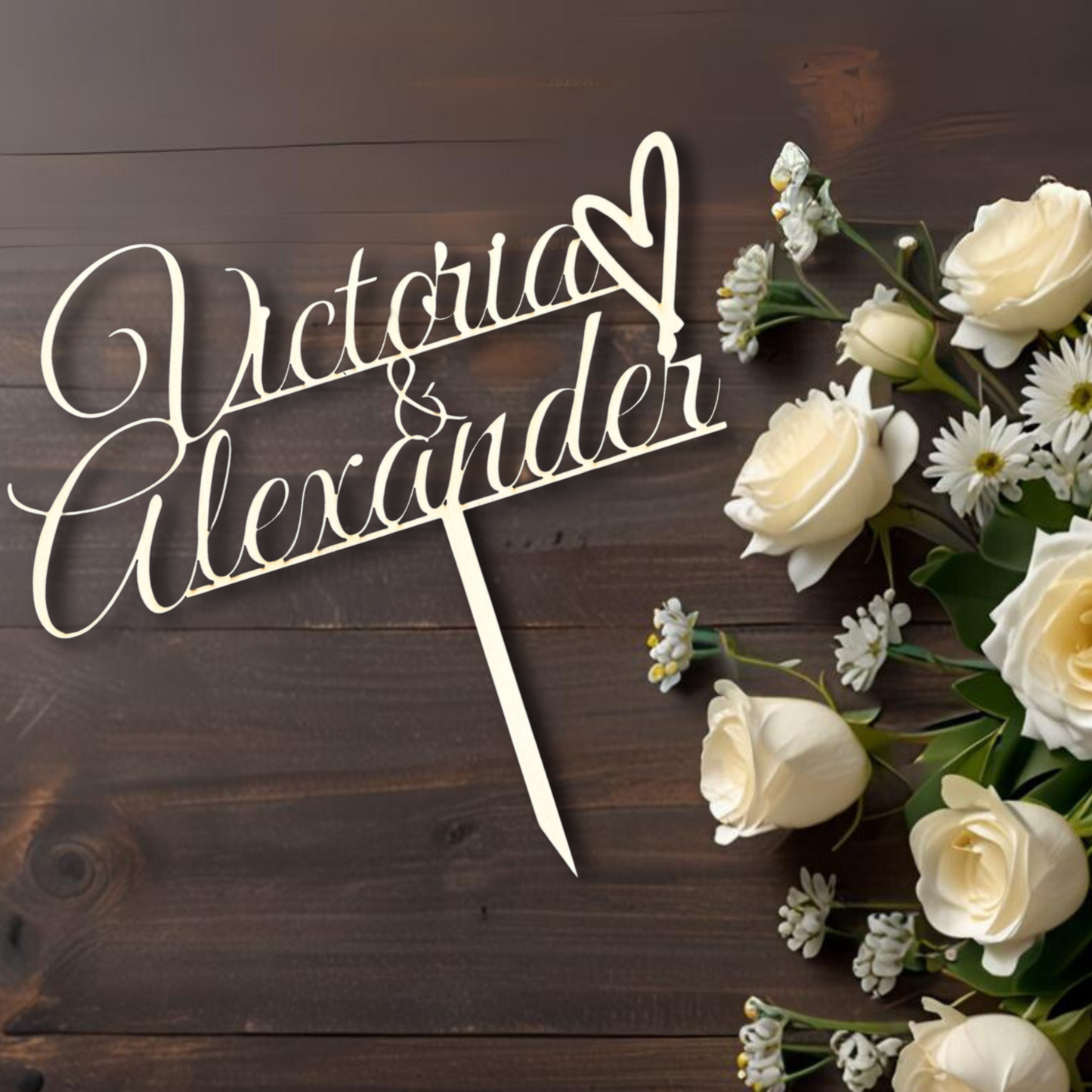 Variante 11 Cake Topper Hochzeit - Ansicht 3