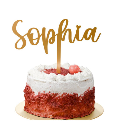 Cake Topper Name Personalisiert – Tortendeko Geburtstag, Hochzeit, Taufe