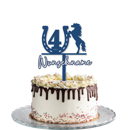 Geburtstag Cake Topper "Zahl mit Motiv" Personalisiert - Happy Bumblebee