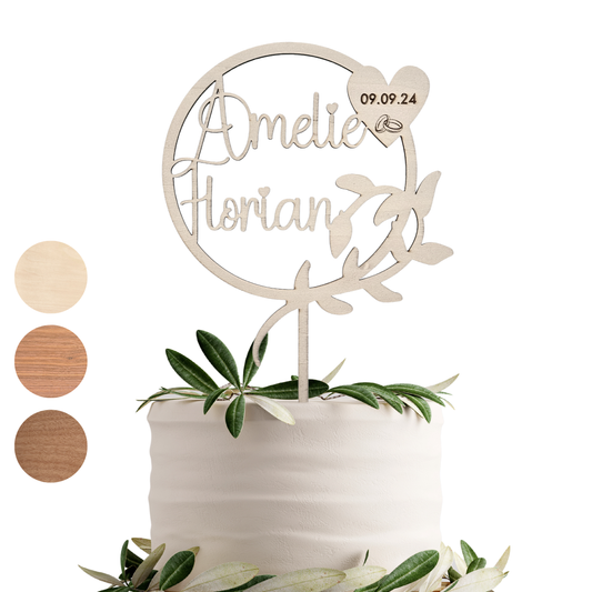 Variante 7 Cake Topper Hochzeit - Ansicht 1