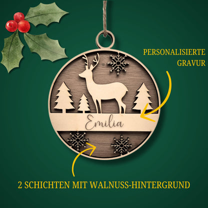 Personalisierter Weihnachtsbaum Anhänger - Verschiedene Varianten