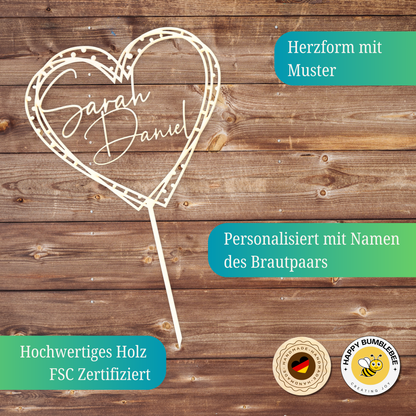 Variante 6 Cake Topper Hochzeit - Ansicht 5