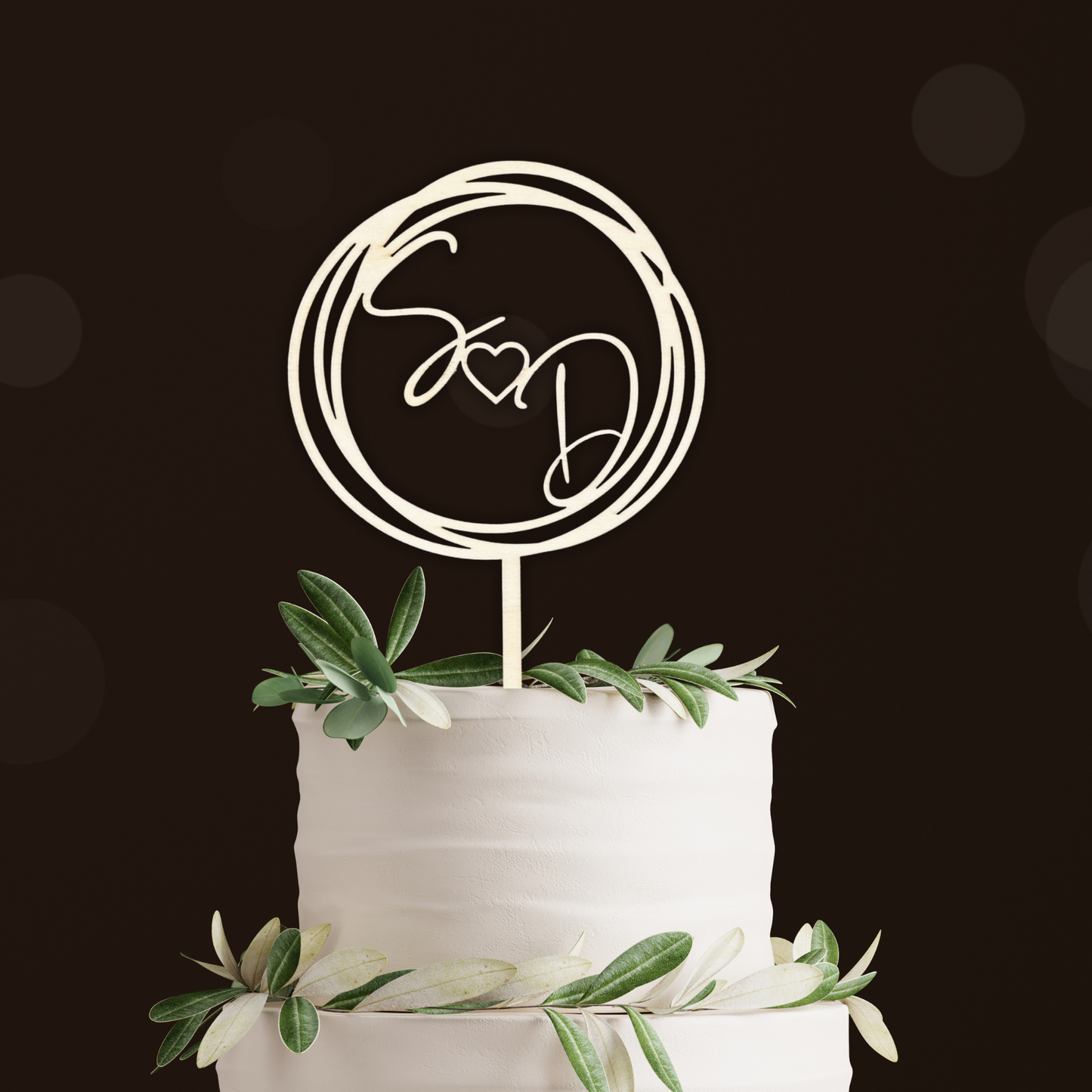 Variante 10 Cake Topper Hochzeit - Ansicht 1