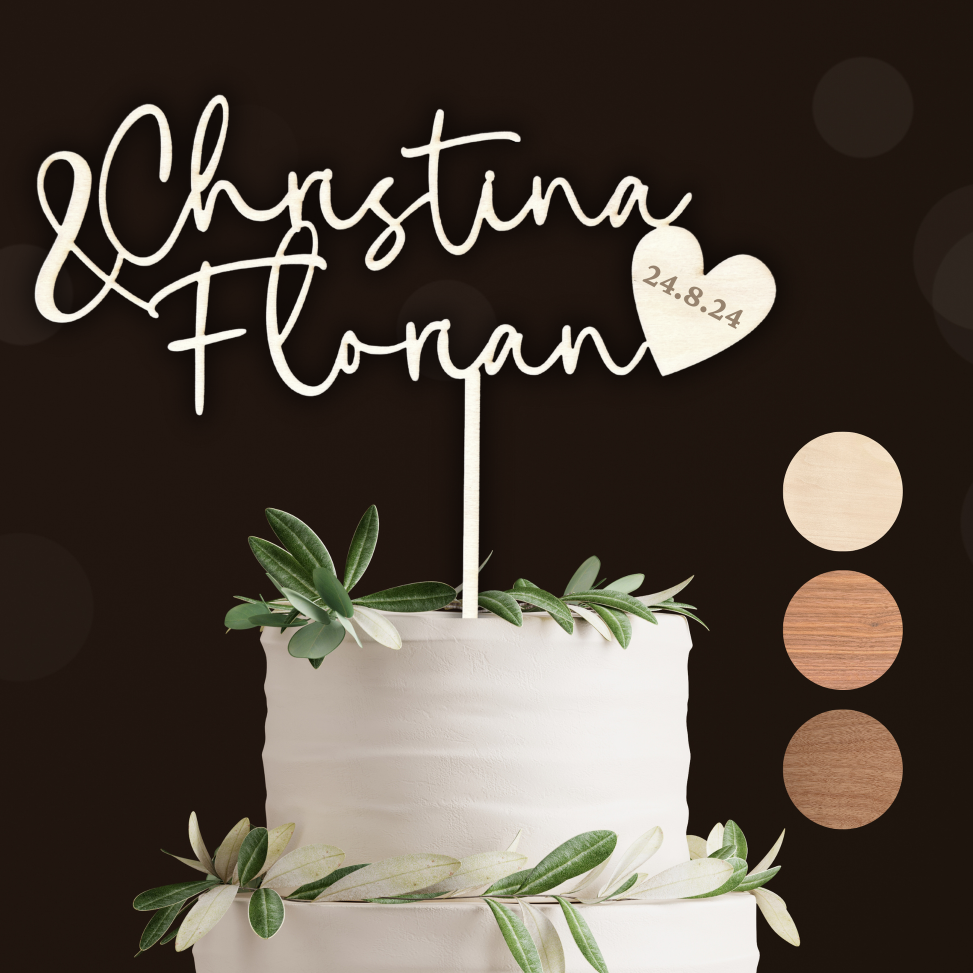 Variante 12 Cake Topper Hochzeit - Ansicht 5