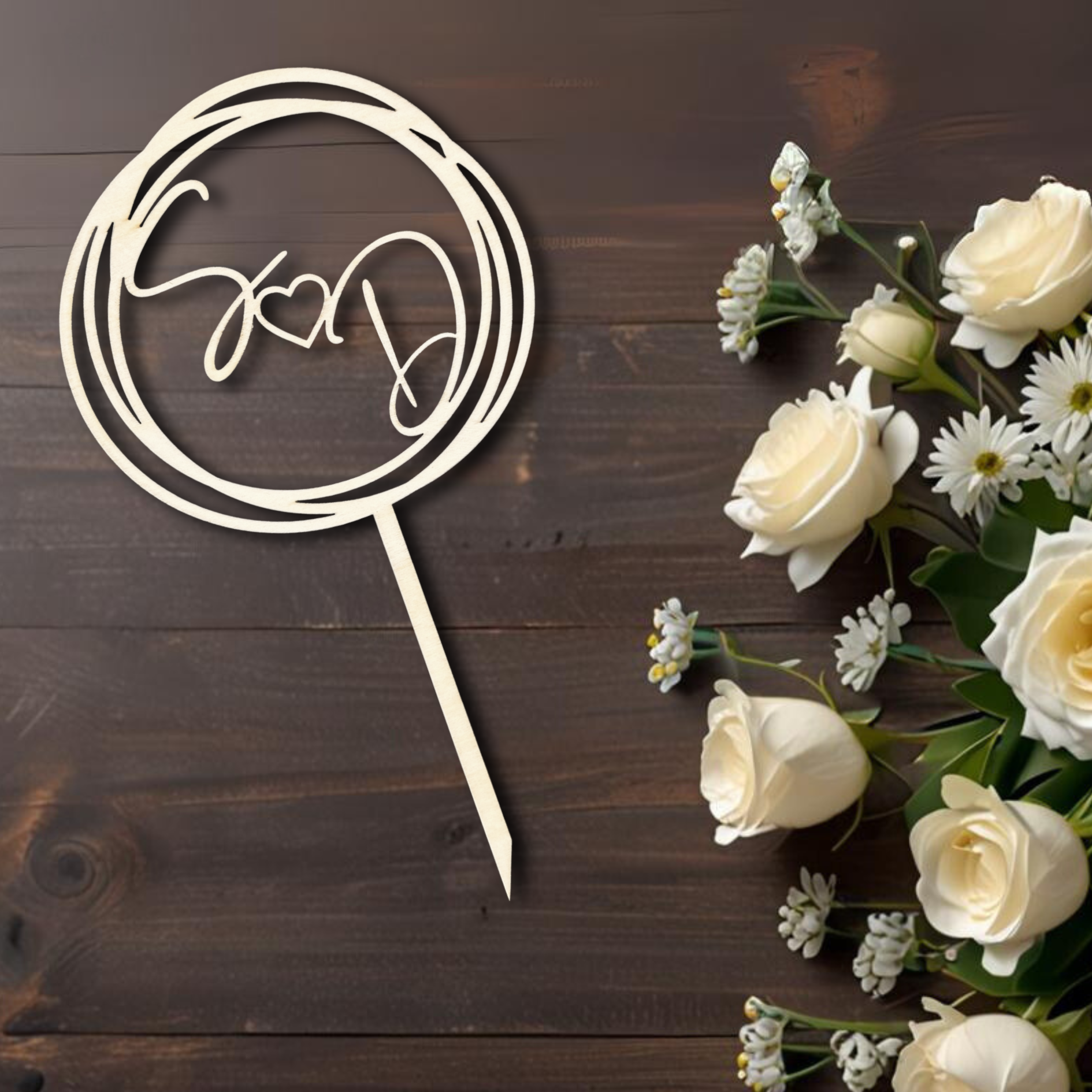 Variante 10 Cake Topper Hochzeit - Ansicht 2