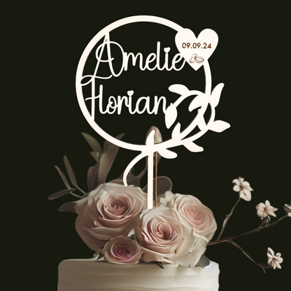 cake topper hochzeit personalisiert deko hochzeitstorte tortendeko tortenstecker