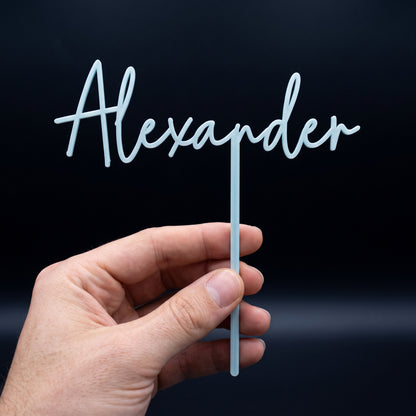 Geburtstag Cake Topper Vorname Hand