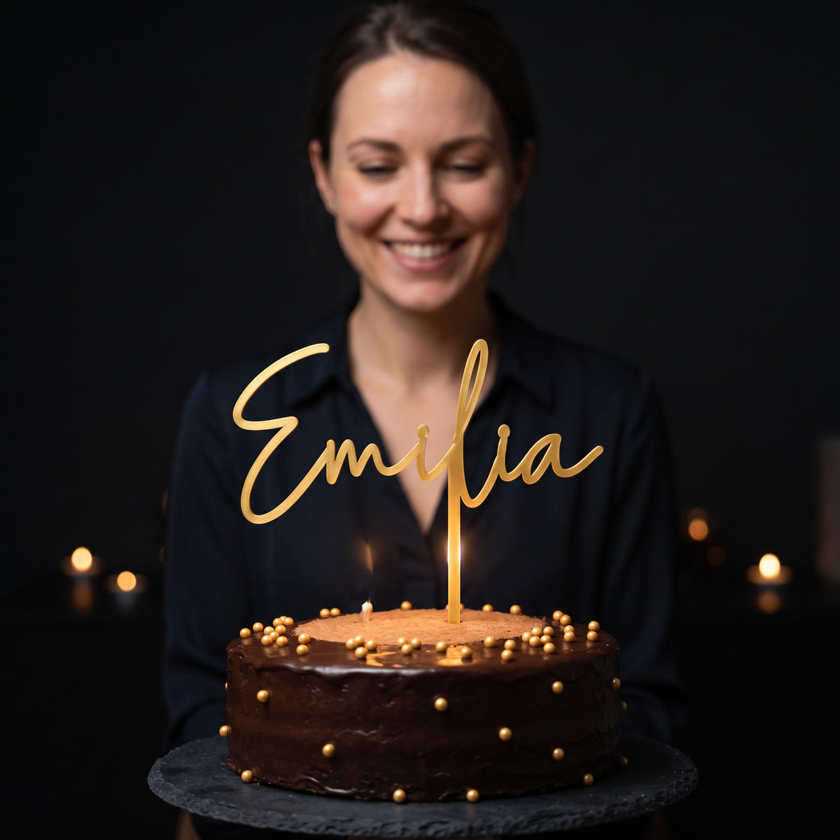 Geburtstag Cake Topper Vorname Personenbild