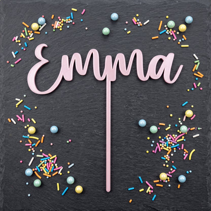 Cake Topper Name Geburtstag Hochzeit Taufe Flatlay