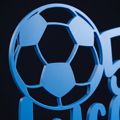 Fußball Cake Topper Nahaufnahme
