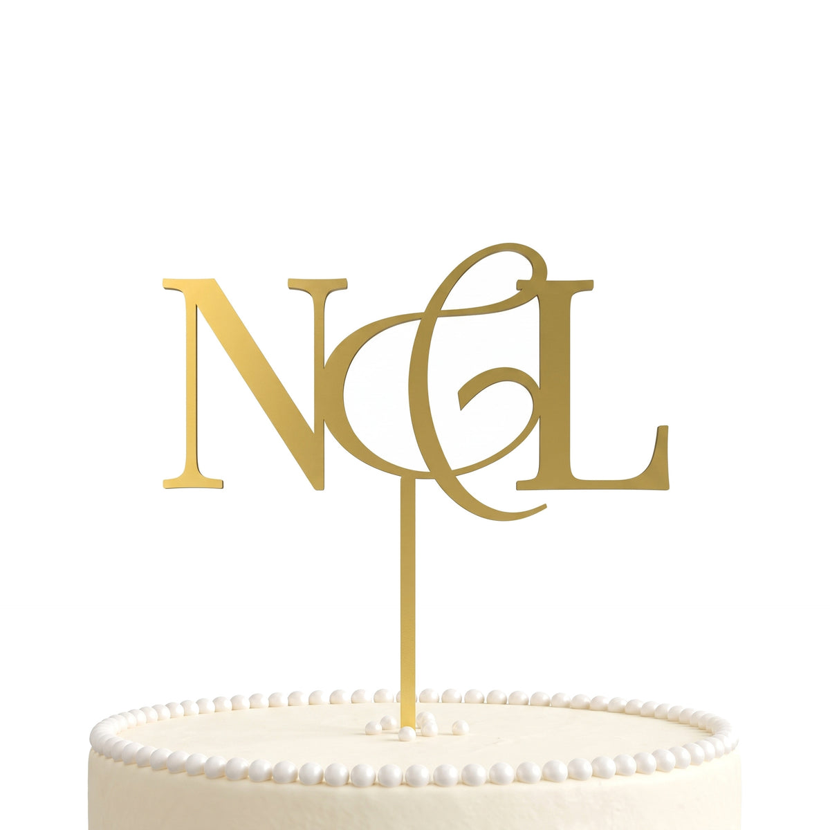 Hochzeit Cake Topper Monogramm mit Initialen Hauptbild