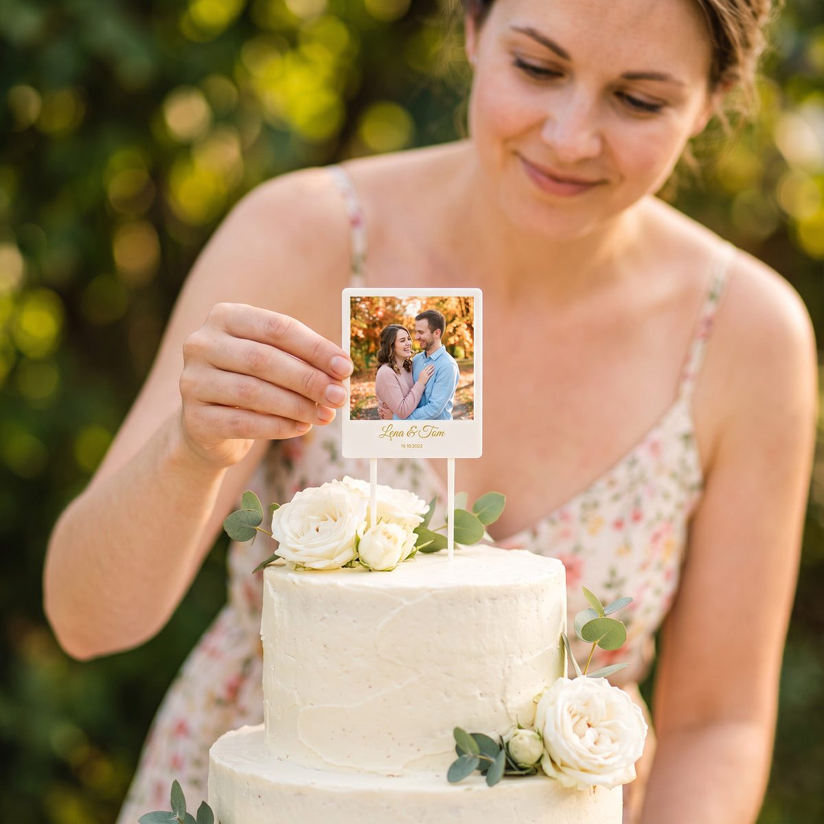 Foto-Tortenstecker Geburtstag Sofortbild Cake Topper