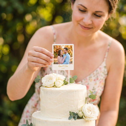 Foto-Tortenstecker Geburtstag Sofortbild Cake Topper