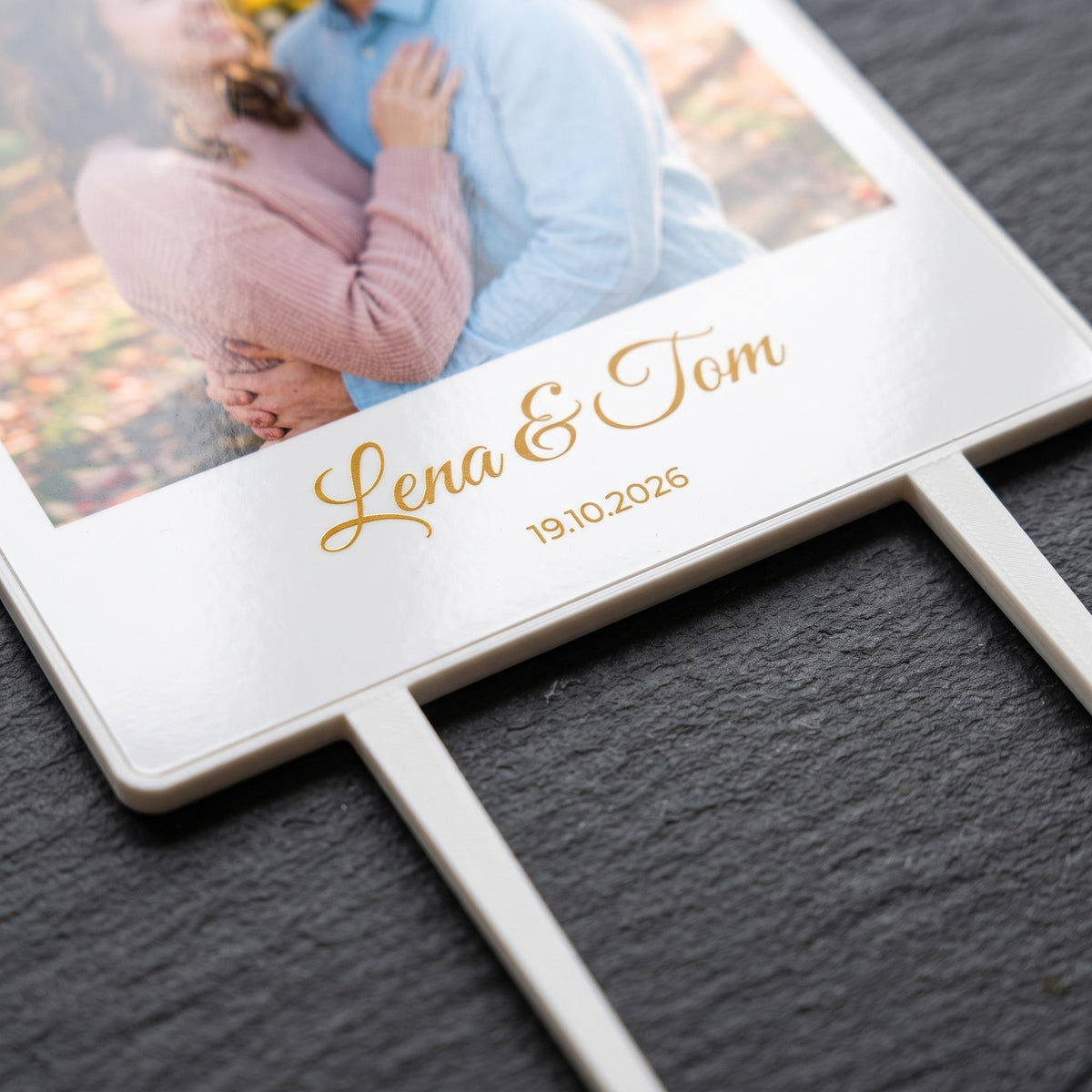 Foto-Tortenstecker Geburtstag Sofortbild Cake Topper